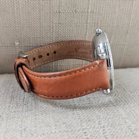 Fossil Ladies Wrsitwatch Quartz Analog Genuine Leather Strap Wrist Watch Crystal - Picture 9 of 12